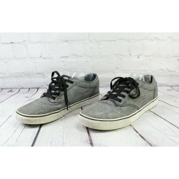 Vans Classics Gray Heather Canvas Laces Old Skool Gummy Sneakers Size US 11 - Picture 2 of 9
